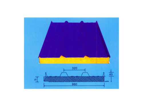 彩鋼巖棉夾屋面板